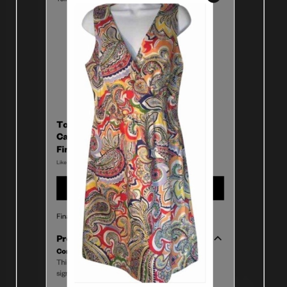 Colorful Paisley Dress